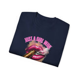 Just A Girl Who Smokes Cigars_Unisex Ultra Cotton Tee
