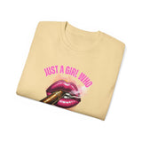 Just A Girl Who Smokes Cigars_Unisex Ultra Cotton Tee