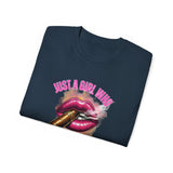 Just A Girl Who Smokes Cigars_Unisex Ultra Cotton Tee
