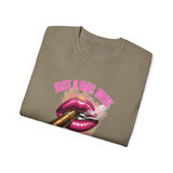 Just A Girl Who Smokes Cigars_Unisex Ultra Cotton Tee