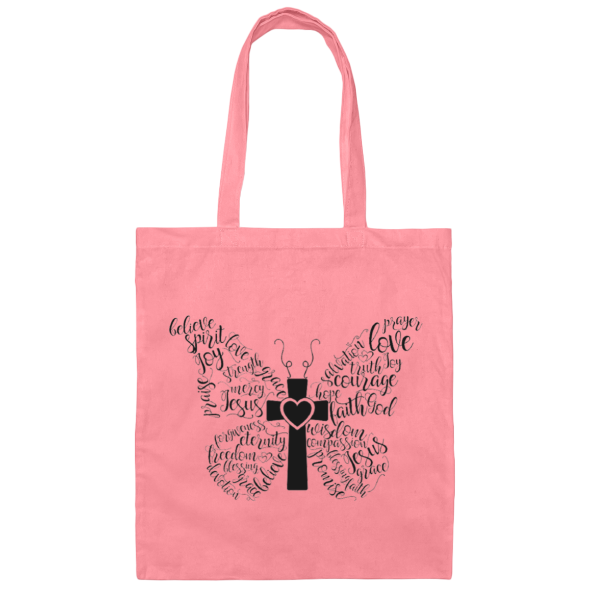 Christian Butterfly | Canvas Tote Bag