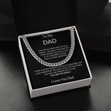 To My Dad - Hero Cuban Link Necklace