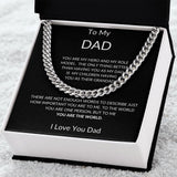 To My Dad - Hero Cuban Link Necklace