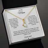 To My Mom "For Everything" Alluring Beauty Necklace
