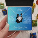 To My Mom "Love Knot Necklace" from Son