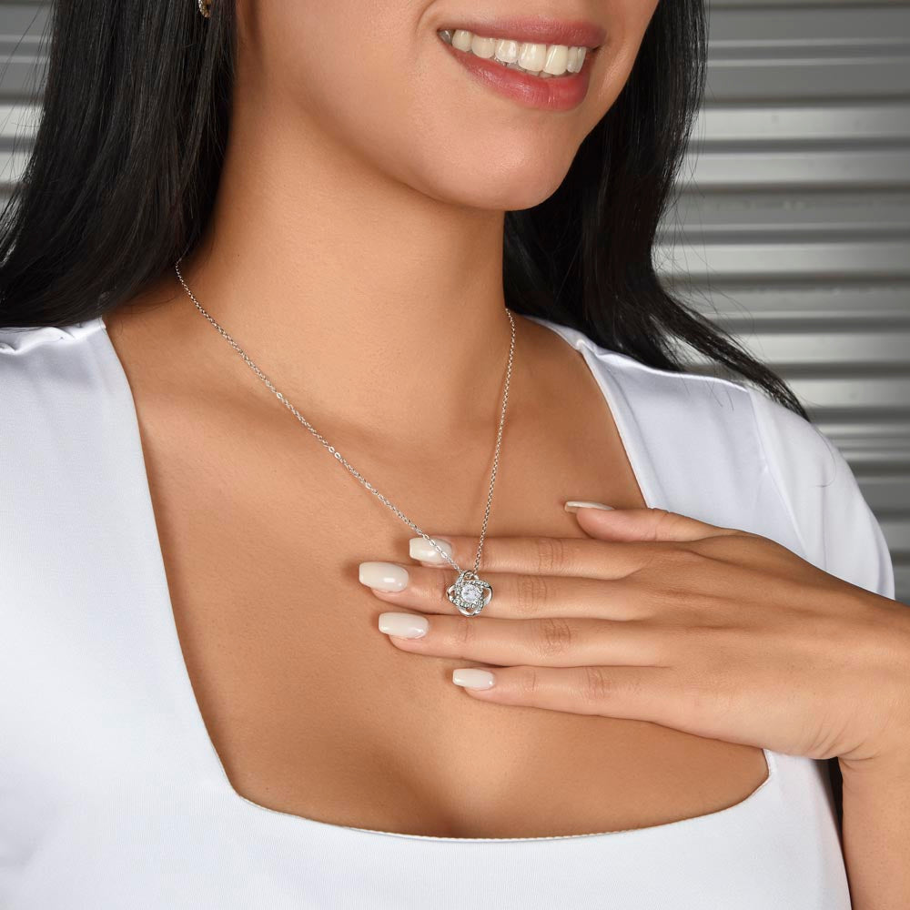 To the Best Mom - Love Knot Necklace From Daughter