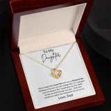 To My Daughter | "From My Eyes" Love Knot Necklace from Dad