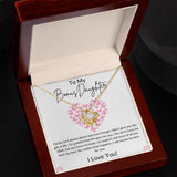 To My Bonus Daughter "Family isn't always Blood" Love Knot Necklace