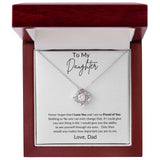 To My Daughter | "From My Eyes" Love Knot Necklace from Dad