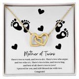 Mother of Twins | Interlocking Hearts Necklace