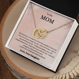To My Mom | Interlocking Heart Necklace | From Daughter