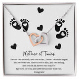 Mother of Twins | Interlocking Hearts Necklace
