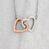 To My Mom | Interlocking Heart Necklace | From Daughter