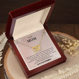 To My Mom | Interlocking Heart Necklace | From Daughter