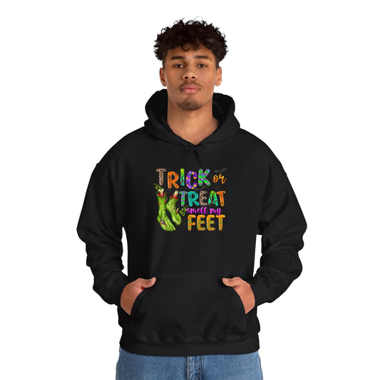 Trick or Treat Smell My Feet Monster Unisex Heavy Blend™ Hooded Sweatshirt