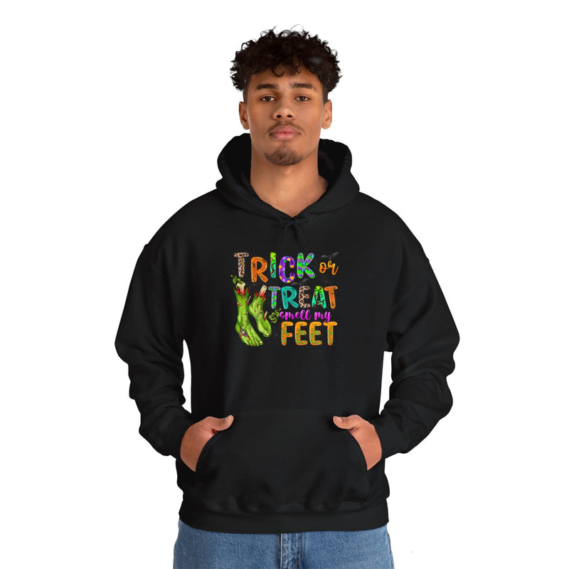 Trick or Treat Smell My Feet Monster Unisex Heavy Blend™ Hooded Sweatshirt