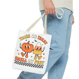 Trick or Treat Smell My Feet Halloween Candy Tote Bag (AOP)