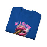 Just A Girl Who Smokes Cigars_Unisex Ultra Cotton Tee