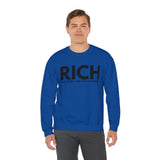 RICH (Realizing I Create Happiness) Unisex Crewneck Sweatshirt