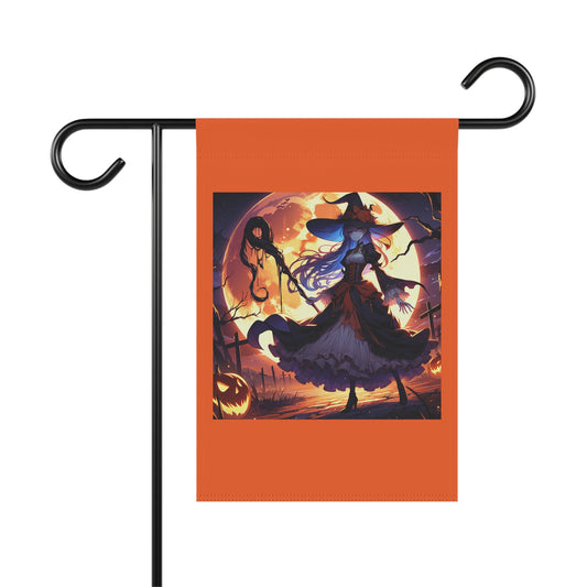 Anime Halloween Garden Flag