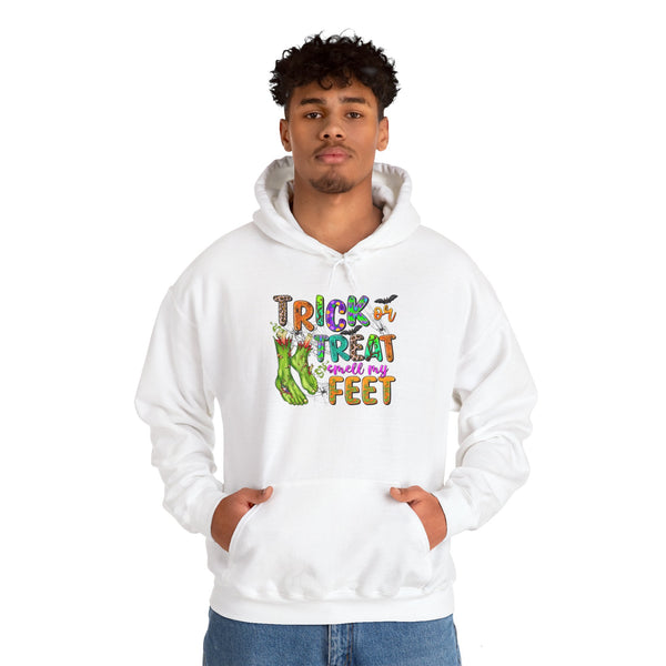 Trick or Treat Smell My Feet Monster Unisex Heavy Blend™ Hooded Sweatshirt