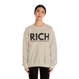 RICH (Realizing I Create Happiness) Unisex Crewneck Sweatshirt