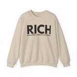 RICH (Realizing I Create Happiness) Unisex Crewneck Sweatshirt