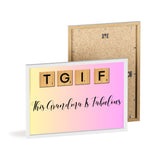 This Grandma Is Fabulous (T.G.I.F.) | Poster with Wooden Frame