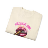 Just A Girl Who Smokes Cigars_Unisex Ultra Cotton Tee