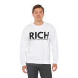 RICH (Realizing I Create Happiness) Unisex Crewneck Sweatshirt