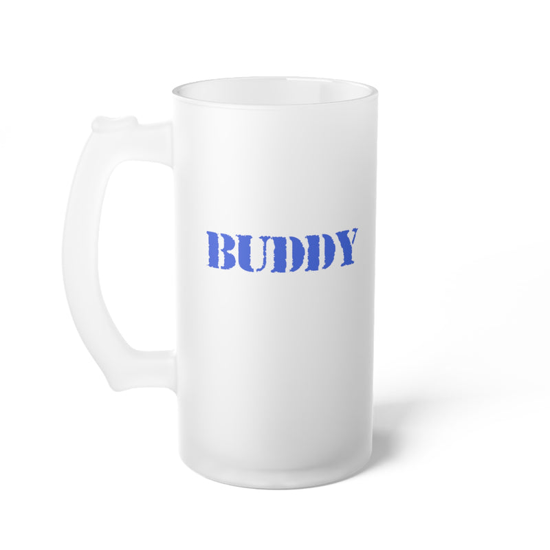 Buddy -Frosted Glass Beer Mug