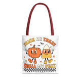 Trick or Treat Smell My Feet Halloween Candy Tote Bag (AOP)