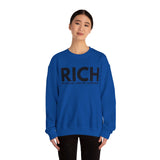 RICH (Realizing I Create Happiness) Unisex Crewneck Sweatshirt