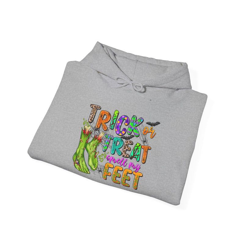 Trick or Treat Smell My Feet Monster Unisex Heavy Blend™ Hooded Sweatshirt