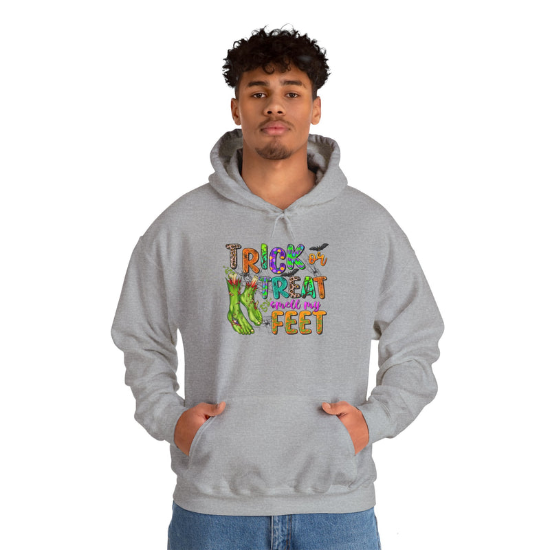 Trick or Treat Smell My Feet Monster Unisex Heavy Blend™ Hooded Sweatshirt