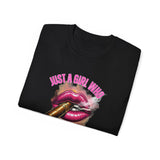 Just A Girl Who Smokes Cigars_Unisex Ultra Cotton Tee