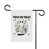 Trick or Treat Ghost Halloween Garden Flag