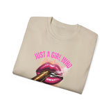 Just A Girl Who Smokes Cigars_Unisex Ultra Cotton Tee