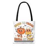 Trick or Treat Smell My Feet Halloween Candy Tote Bag (AOP)