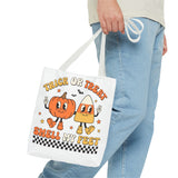 Trick or Treat Smell My Feet Halloween Candy Tote Bag (AOP)