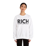 RICH (Realizing I Create Happiness) Unisex Crewneck Sweatshirt