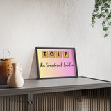 This Grandma Is Fabulous (T.G.I.F.) | Poster with Wooden Frame