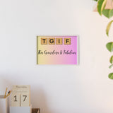 This Grandma Is Fabulous (T.G.I.F.) | Poster with Wooden Frame