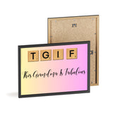 This Grandma Is Fabulous (T.G.I.F.) | Poster with Wooden Frame