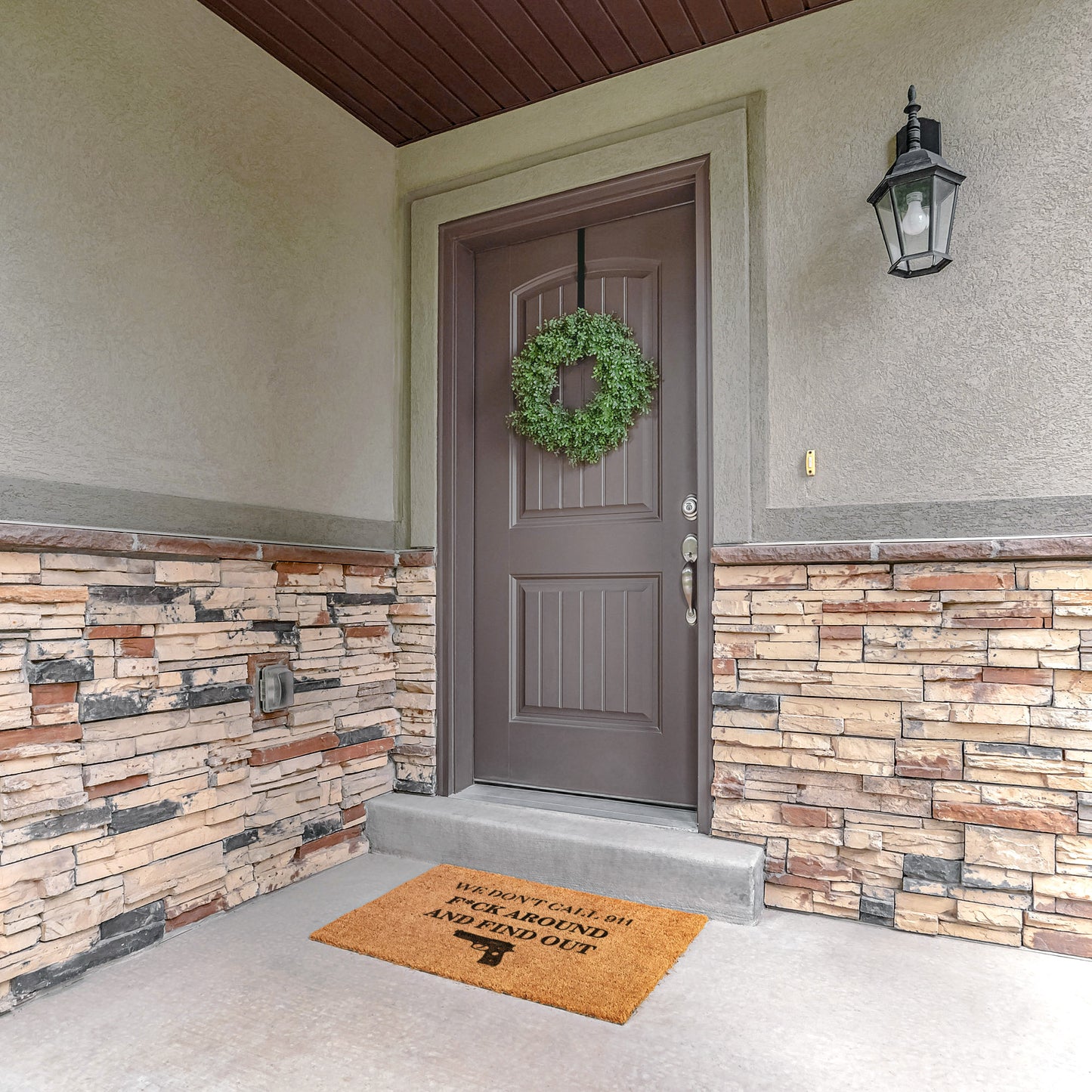 We Don't Call 911 | Front Door Mat | Gift For Any Occasion