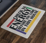 Check Ya Energy | Indoor Door Mat | Gift For Any Occasion