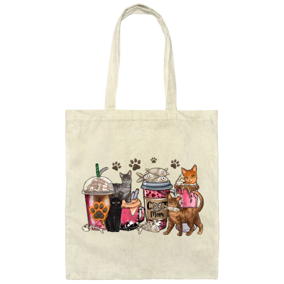 Coffee Cat | Canvas Tote Bag