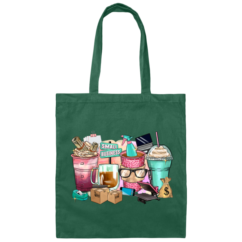 Small_Business_Coffee_Cups | Canvas Tote Bag