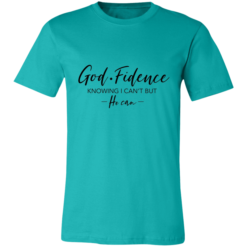 GOD-Fidence Knowing I can't But He Can | T-shirt