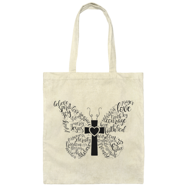 Christian Butterfly | Canvas Tote Bag